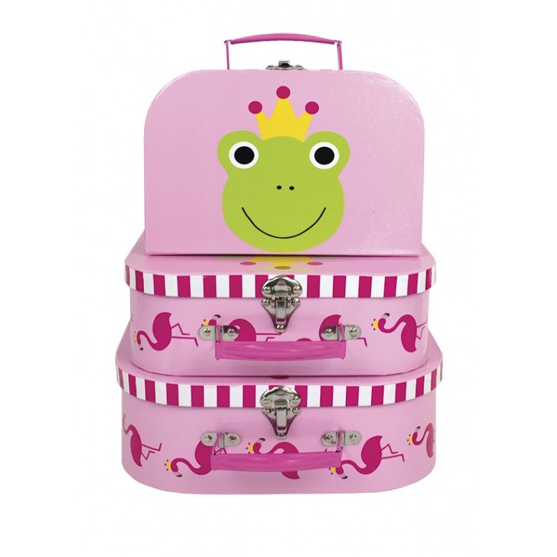 Komplet trzech walizek żaba-1196-A3092-Komplet trzech uroczych...